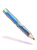 Icon of Costume Pencil in Mouth (Blue)