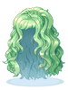 Icon of Costume Firm Wave Hair(Green)