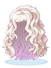 Icon of Costume Firm Wave Hair(White)