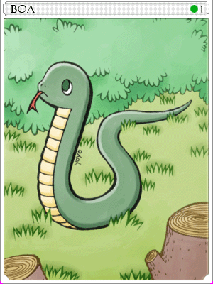 Icon of Snake Card
