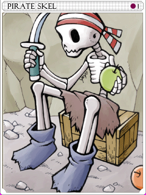 Icon of Pirate Skeleton Card