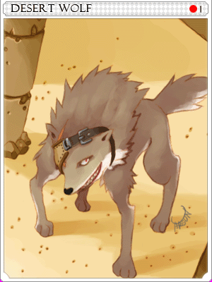 Icon of Desert Wolf Card