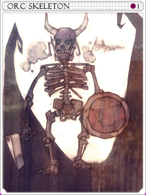 Icon of Orc Skeleton Card