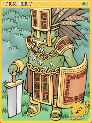 Icon of Orc Hero Card