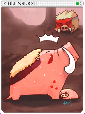 Icon of Gullinbursti Card