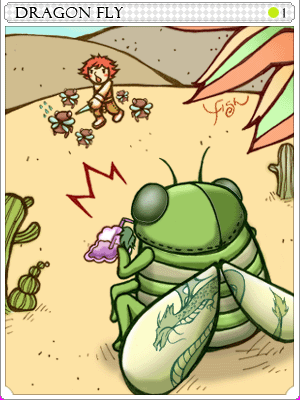 Icon of Dragon Fly Card