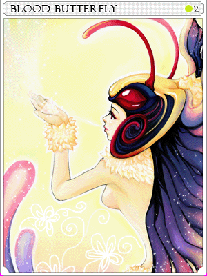 Icon of Bloody Butterfly Card