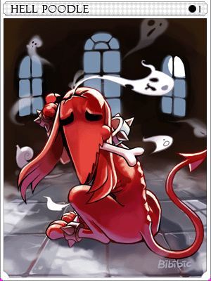 Icon of Hell Poodle Card