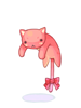 Icon of Pink Drooping Cat