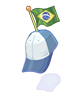 Icon of Brazil National Flag Hat