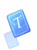 Icon of Blue T Card