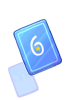 Icon of Number 6 Card