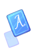 Icon of Blue A Card