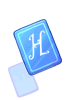 Icon of Blue H Card