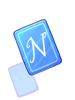 Icon of Blue N Card