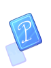Icon of Blue P Card